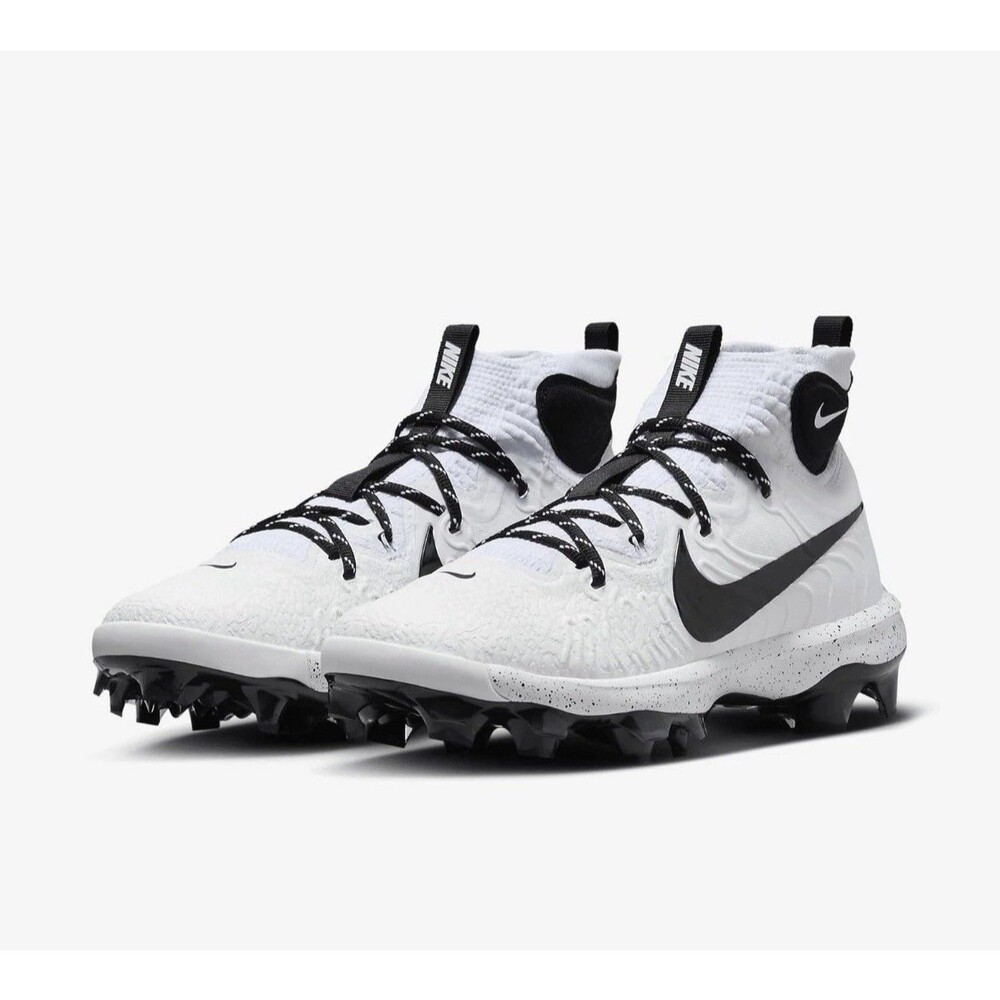 Nike Alpha Huarache NXT MCS Baseball Cleats DJ6519-107 White Black Men Size 12